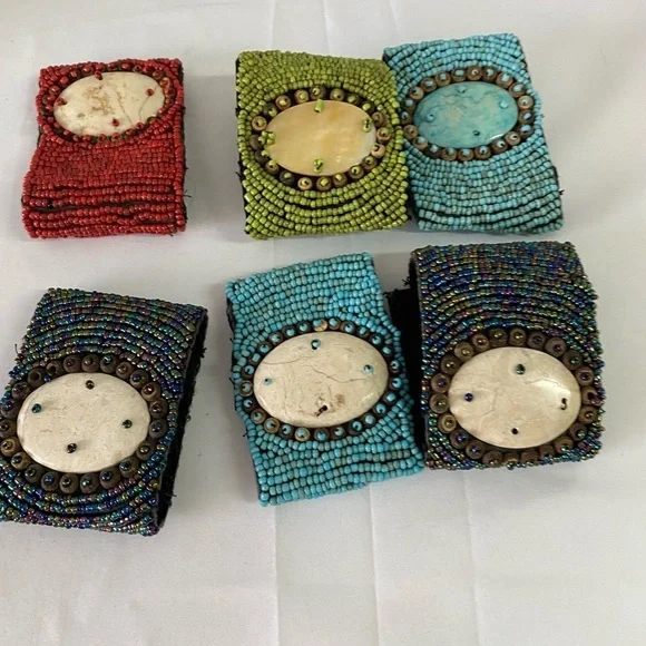 Vintage Bead Wrap Bracelets (6) (EQ) - Picture 5 of 12